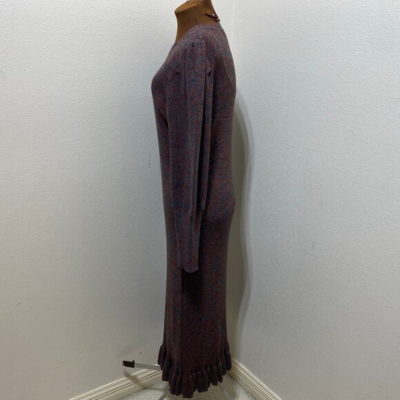 Anthropologie Amour Vert Alaya Organic Cotton Sweater Dress Size Medium - Picture 6 of 12